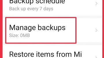Mi Account | How To Manage Backups in Mi Cloud