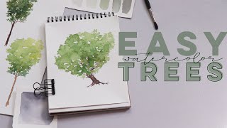 How to Paint Watercolor Trees For Beginners