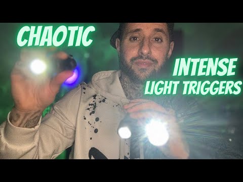 ASMR | ⚠️Warning⚠️Chaotic & Aggressive Light Triggers Pt.4
