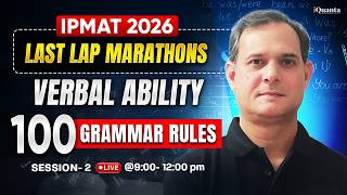 IPMAT Indore 2026 Verbal Ability Marathon 2