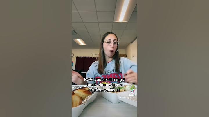 When a student walks in while I am filming…