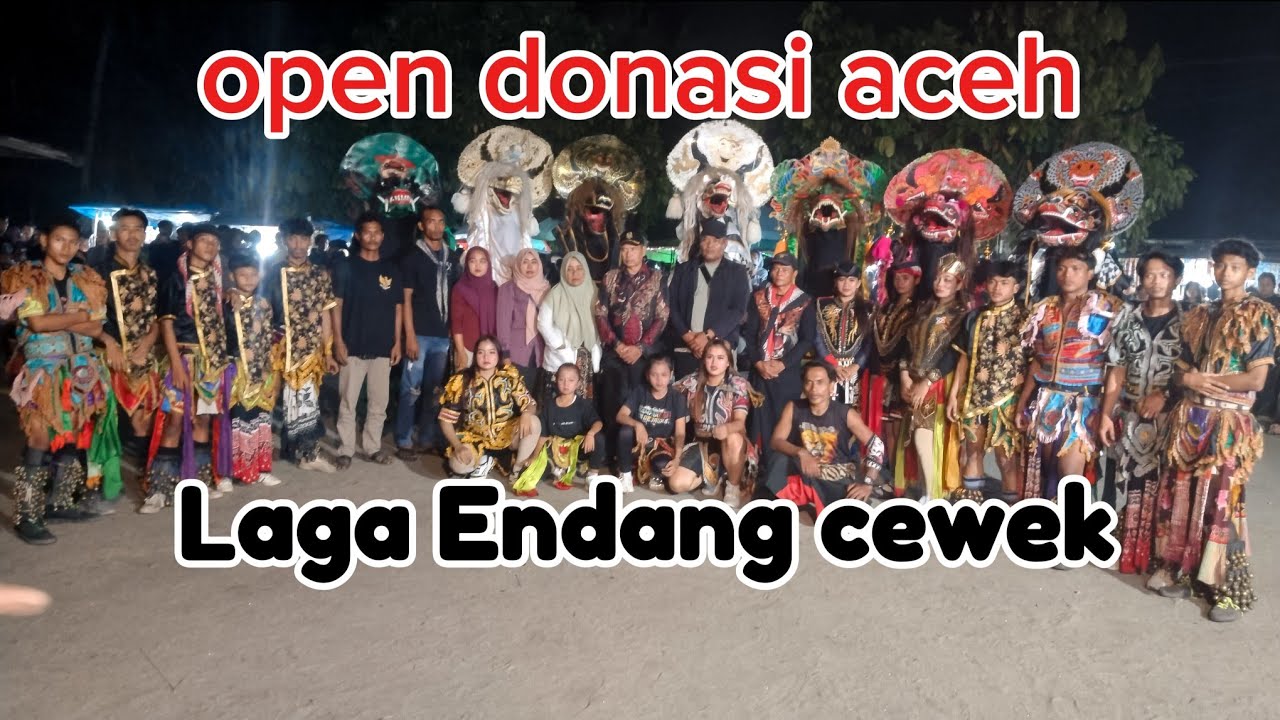Ada cewek laga Endang  di acara open donasi aceh 