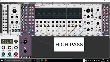 VCV Rack - First test of a Band Pass Filter