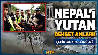Nepalde Deprem Ve Heyelan Afete Dönüştü Yüzlerce İnsan Bir Anda Sulara Gömüldü Ntv