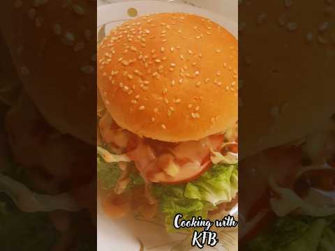 KFC style zinger burger ki recipe #latestrecipe #food #sorts