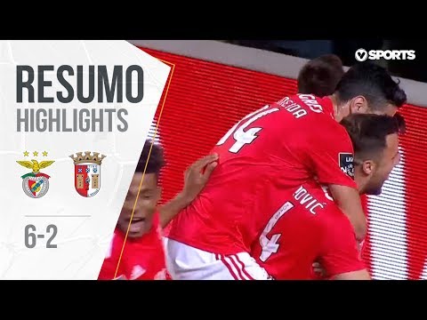 Highlights | Resumo: Benfica 6-2 Braga (Liga 18/19 #14)