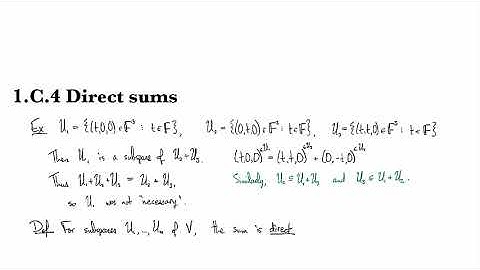 1.C.4 Direct sums