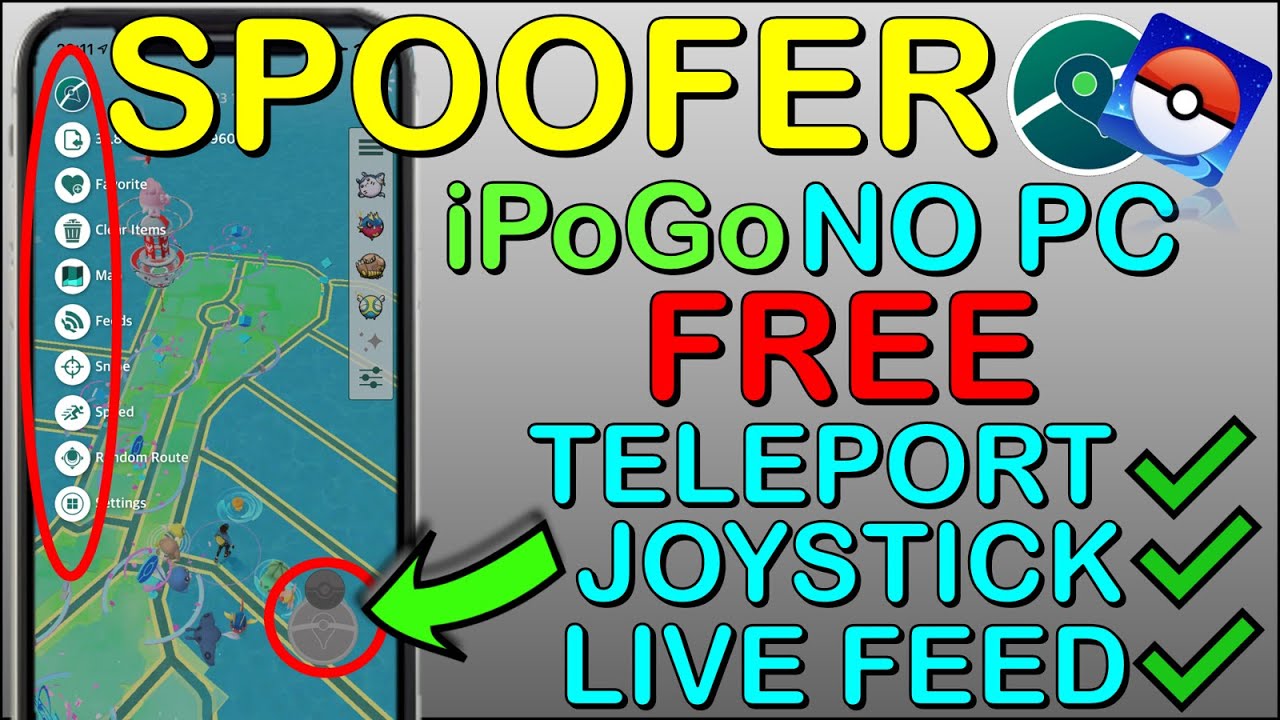 Pokemon GO Spoofing iOS NO PC ✓ Pokemon Go Spoofer iPoGo FREE 2020 ✓  JOYSTICK + TELEPORT 