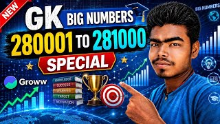 🚀 GK Big Numbers Special | 280001–281000 Numbers in Hindi 🔥