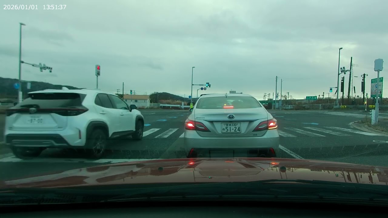 2026 01　宮城県石巻市河北地区国道45号線～三陸道河北IC～石巻女川IC～南境トンネル国道398号線　CZ4A　ランエボⅩ　無音