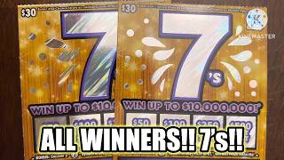 ALL WINNERS!! 7’s!! CA Scratchers