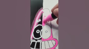 how to draw patrick #drawing #art #patrick #spongebob #posca #howtodraw