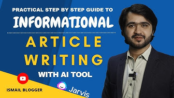 How to Write Informational Article with Jasper AI ( jarvis AI )