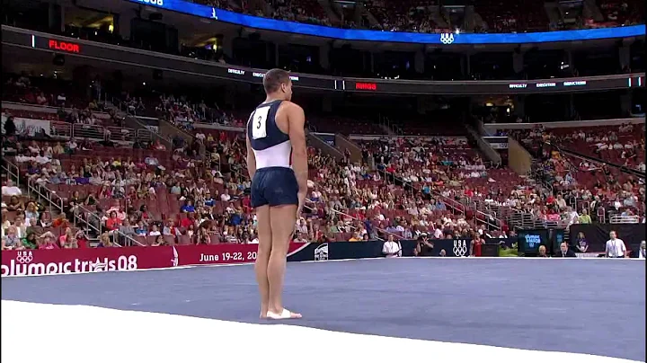 David Durante - Floor Exercise - 2008 Olympic Tria...