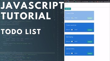 Vanilla JavaScript To Do List Project Tutorial