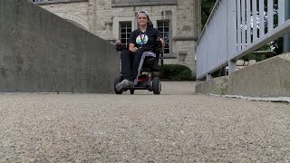 Butler student who uses wheelchair advocating for more accessibility, awareness on campus