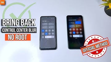 Enable Control Center Blur Effect MIUI 12  & 12.5 | Without Root / Without Recovery | New Trick 🤩