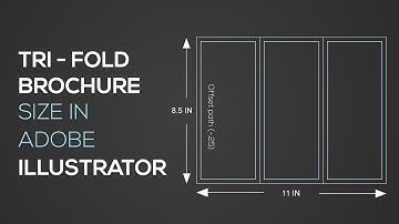 Tri - Fold Brochure Size In adobe Illustrator