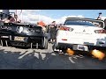 INSANELY LOUD CORVETTE LOSES to an EVO in a 2 Step Competition!