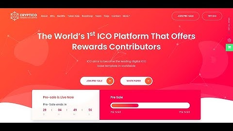 Cryptico - ICO Crypto Landing & Cryptocurrency WordPress Theme​
