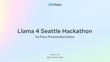 Llama 4 Seattle Hackathon First Place Winner: Team Sussi
