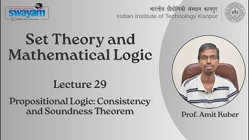 Lecture 29 - Propositional Logic: Consistency and Soundness Theorem