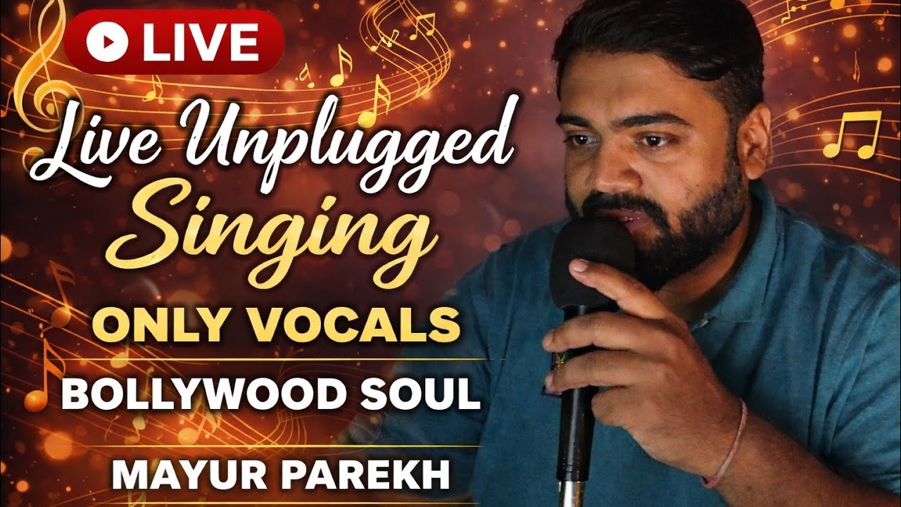 🎶 सिर्फ आवाज़, कोई म्यूज़िक नहीं | Live Bollywood Singing | Mayur Parekh