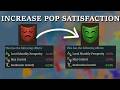 How to increase pop satisfaction (EU5 1.1)