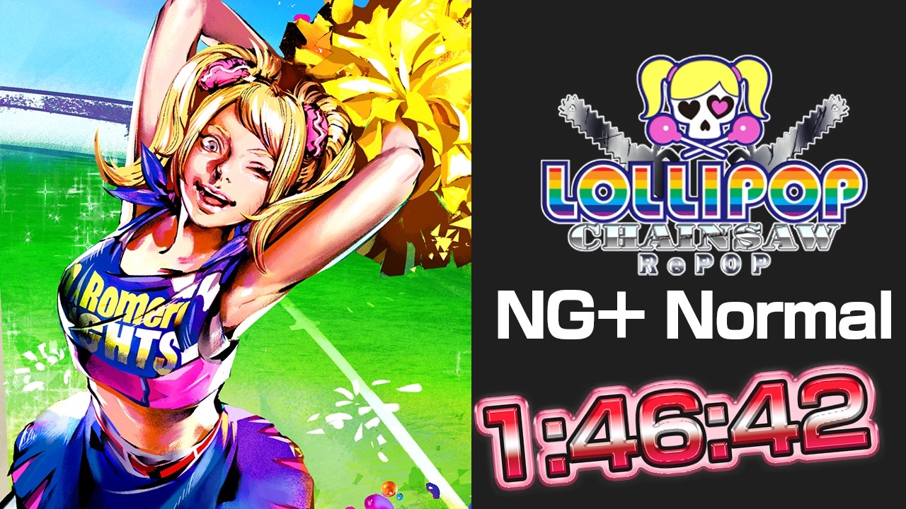 WR】LOLLIPOP CHAINSAW RePOP Speedrun 1:46:42【New Game Normal Any