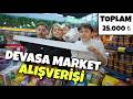 DEVASA MARKET ALIŞVERİŞİ !! BABAM BATTI
