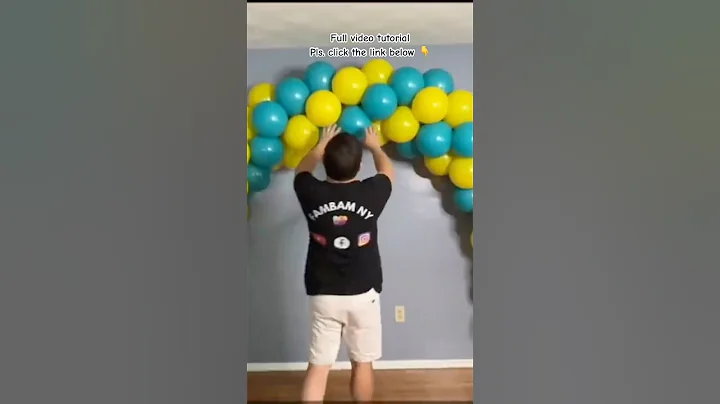 Easy to make Balloon arch without stand #diy #balloontutorial #globos #balloonideas