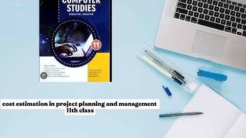 Cost estimation in project planning and management 11th class#computer 