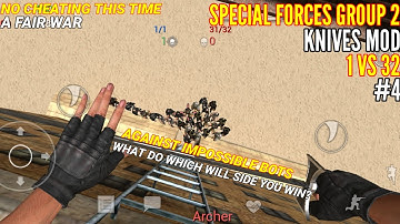 Special Forces Group 2 Knives Mod 1 VS 32 Against Impossible Bots #4