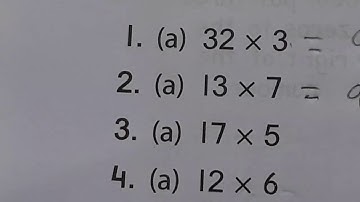 Class:-3 Mathematics, Multiplication, Ex 29 And 30  By Manoj Prasad Karn.