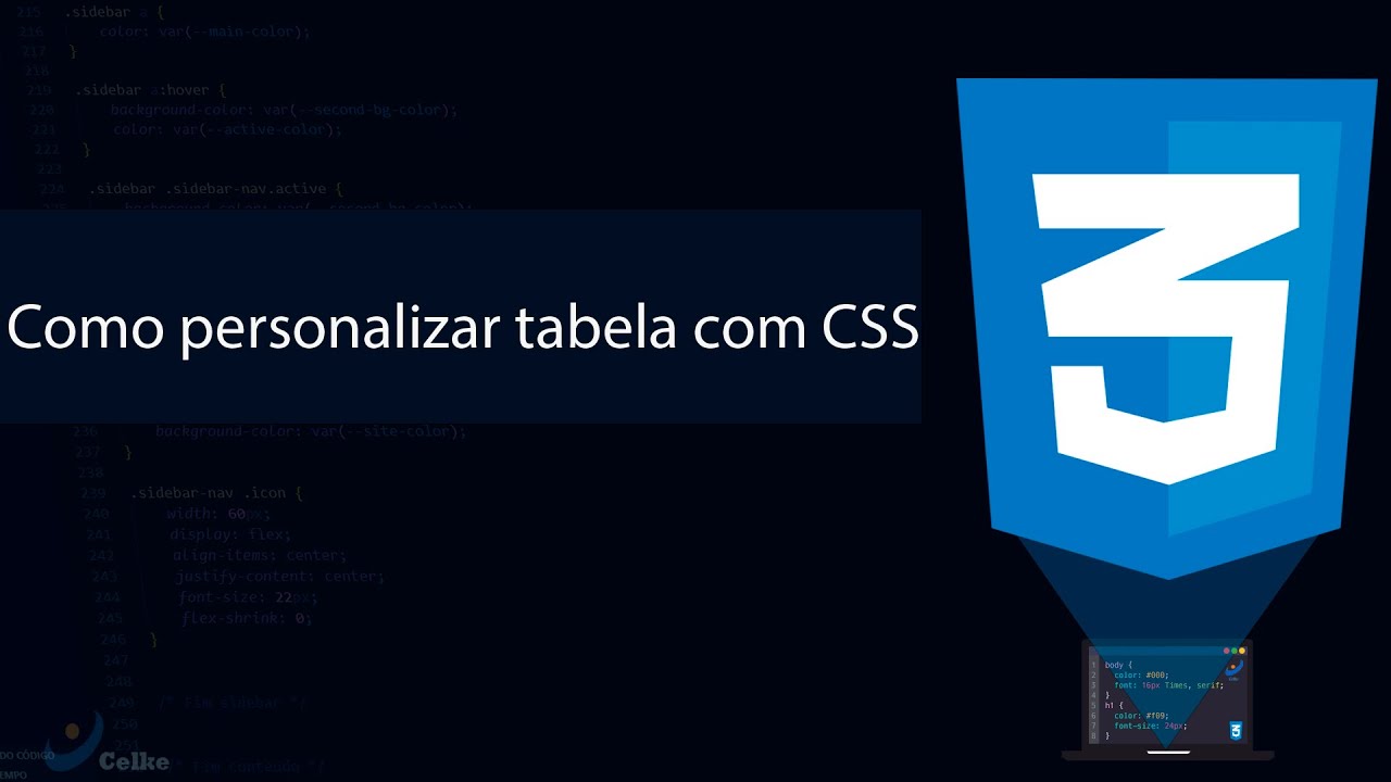 Como personalizar tabela com CSS - YouTube