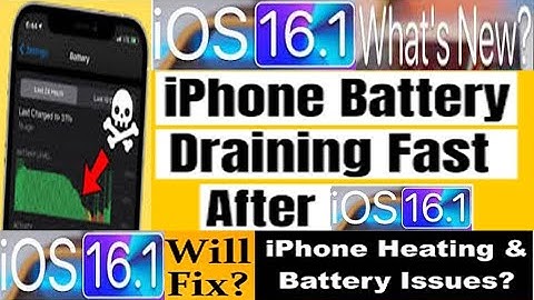 iOS 16.1 Battery Drain Issue Fix how to fix iOS 16.1 battery problem