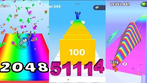 Level 828 : Layer Man 3D: Run & Collect vs 2048 Challenge Merge Number Run Rush vs Ball Merge 2048