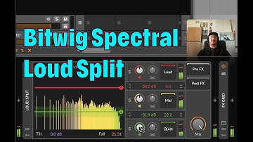 Bitwig 4.4 Loud Split plugin (Spectral Suite): denoising (and supernoising!) a drumloop