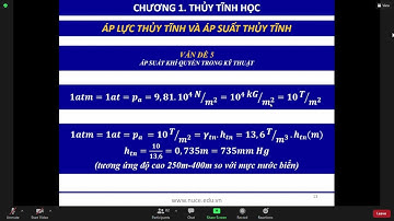 Ôn thi thủy lực đại cương HUCE - Buổi 1