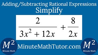 Simplify 2/(3x^2+12x)+8/2x