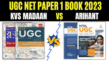 KVS Madaan UGC NET Book 2023 || Arihant UGC NET PAPER 1 Book 2023 || Best Book for UGC NET 2023