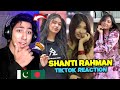 Pakistani react on bangladeshi tiktoker  shanti rehman tiktoks  maadi reacts