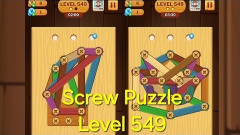 Screw Puzzle: Wood Nut & Bolt - Level 549