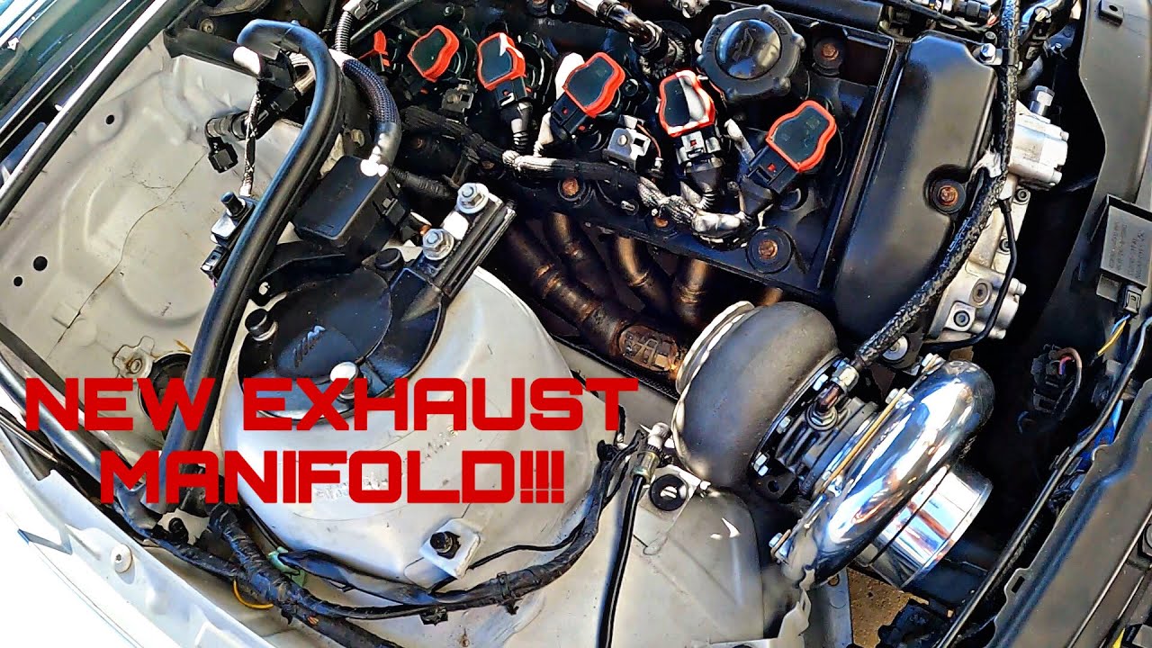 Had to change EXHAUST MANIFOLD for top mount Turbo E46 M3!!!! YouTube