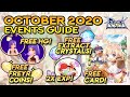 RAGNAROK OCTOBER 2020 EVENTS GUIDE ~ FREE FREYR COINS, EXTRACT LIGHT CRYSTAL, CARD, HEADGEARS & MORE