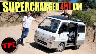 The Tiny Subaru Sambar is a CONVERTIBLE 4x4 Van That Is CHEAP (& Legal) In The USA!