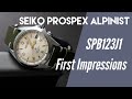 Seiko Prospex Alpinist - First Impressions of the SPB123J1 [unboxing (sort of), first look]