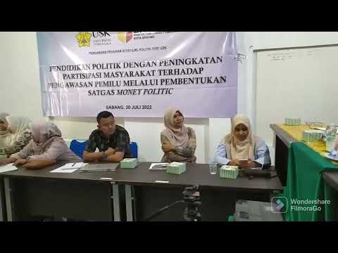 Pembentukan Relawan Anti Money Politik & Penandatangan PKS dengan FISIP USK Banda Aceh