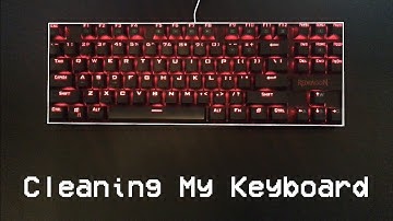 A time lapse of me cleaning my mechanical keyboard.