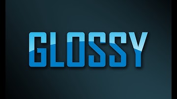 Photoshop CS6 - How to make a glossy text (SIMPLE/EFFECTIVE)